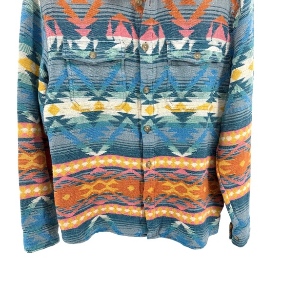 Urban Outfitters Mens Small Pre-Owned Southwestern Aztec 100% Cotton Shirt - Picture 5 of 14
